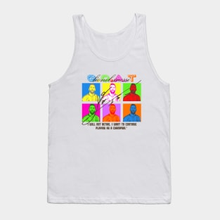 Messi Pop Art Style Light Halftone Tank Top